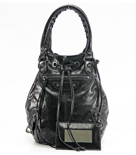 Balenciaga pelle Olio Hobo Bag Black